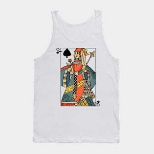 Character of Playing Card Queen of Spades Tank Top